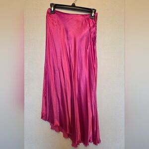 & Other Stories Fuchsia Asymmetrical Skirt